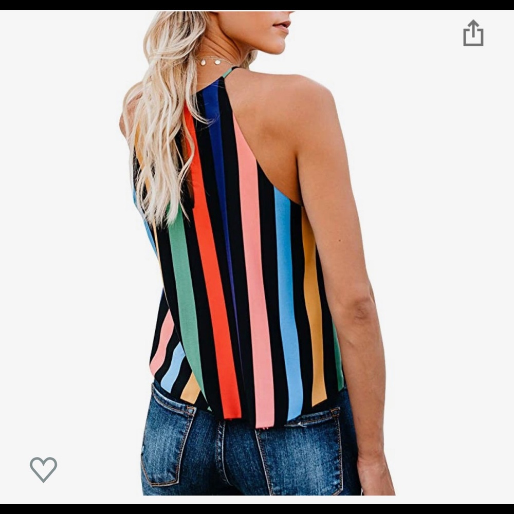 multicolored blouse - Picture 3 of 4